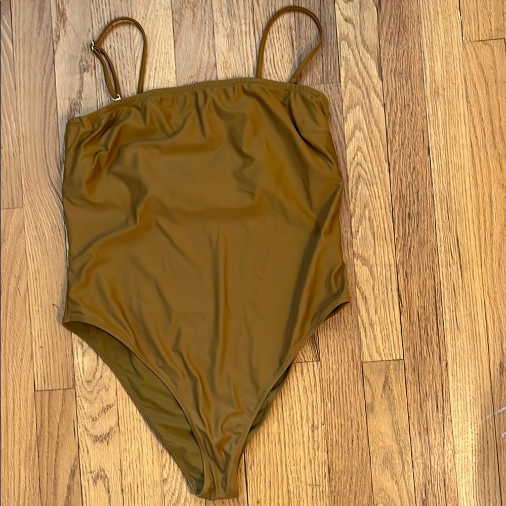NWOT Gold One Piece Swimsuit